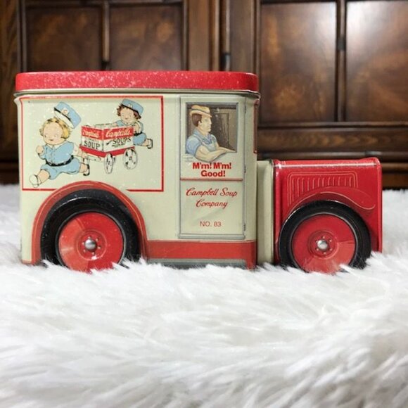 Set of 2 Vintage Coca-Cola Campbell's Soup Multi-Compartment Delivery Truck Tins - Picture 10 of 16